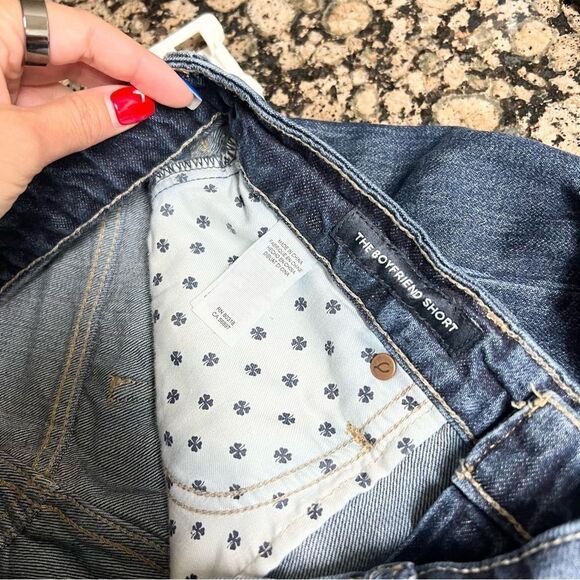 Lucky Brand The Boyfriend Denim Blue Shorts Size 4/27 Cuffed - Picture 6 of 7